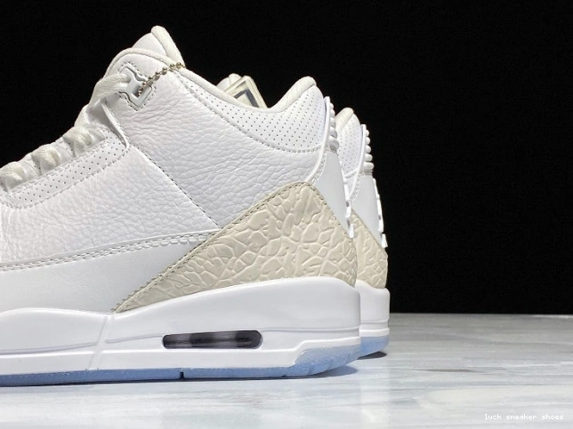 Rep LUCY White 136064-111 Air Jordan Retro 3 Triple 0630